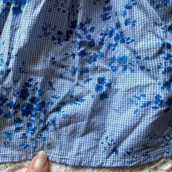 CAROLINA HERRERA  Peplum Poplin Blouse in blue size 2 - Picture 13 of 13